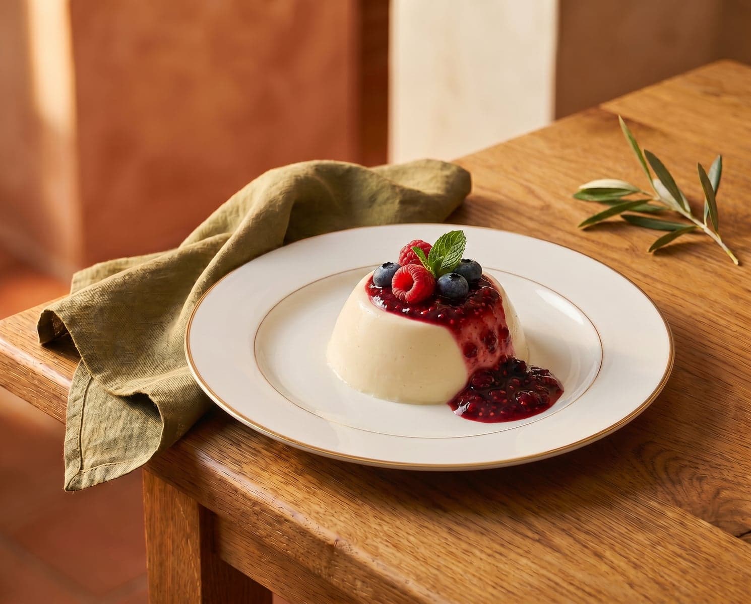 Panna Cotta ai Frutti di Bosco